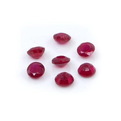 Natural Bangkok Ruby Calibrated Rounds | 3mm & 4mm