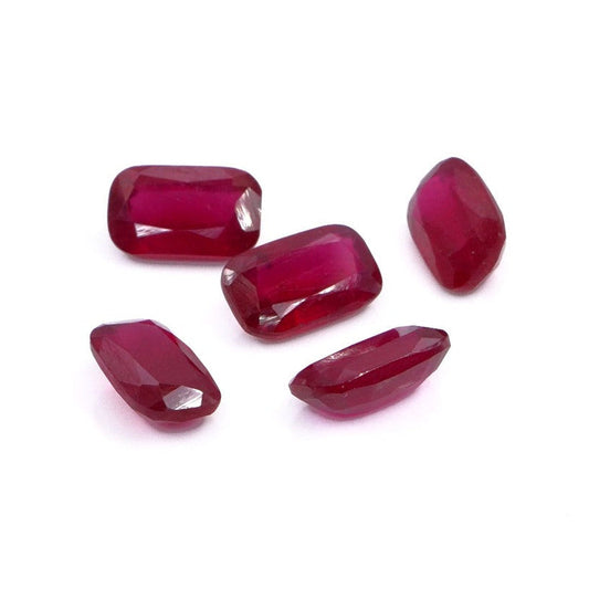 Natural Bangkok Ruby Calibrated Long Cushion | 5x8mm & 6x10mm