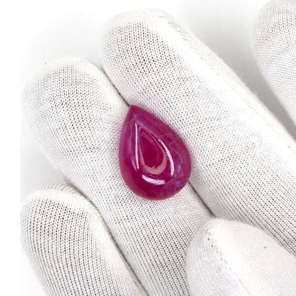 Natural Bangkok Ruby Cabochon Pears | 17.12cts