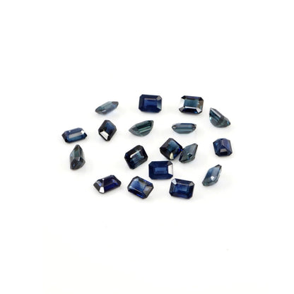 Natural Untreated Blue Sapphire Calibrated Octagons | 3x4mm & 4x5mm