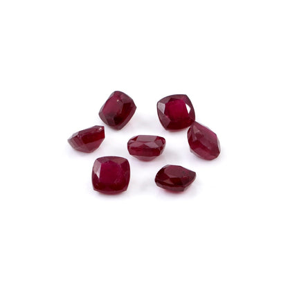 Natural Bangkok Ruby Calibrated Cushions | 4mm & 5mm