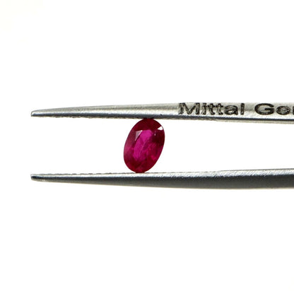 Natural Untreated Mozambique Ruby Calibrated Ovals | 3x5mm & 4x6mm