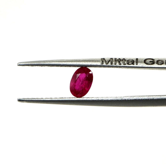 Natural Untreated Mozambique Ruby Calibrated Ovals | 3x5mm & 4x6mm