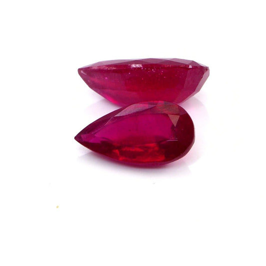 Natural Bangkok Ruby Calibrated Pears | 9x13mm & 10x15mm
