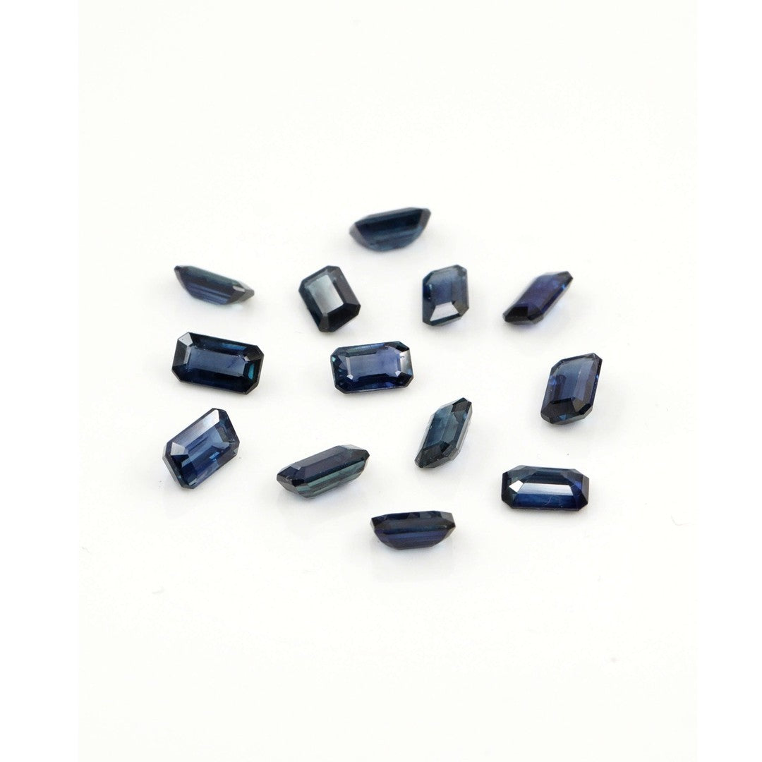 Natural Untreated Blue Sapphire Calibrated Octagons | 3x4mm & 4x5mm