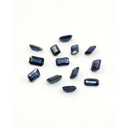 Natural Untreated Blue Sapphire Calibrated Octagons | 3x4mm & 4x5mm