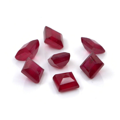 Natural Bangkok Ruby Calibrated Squares | 3mm & 3.5mm