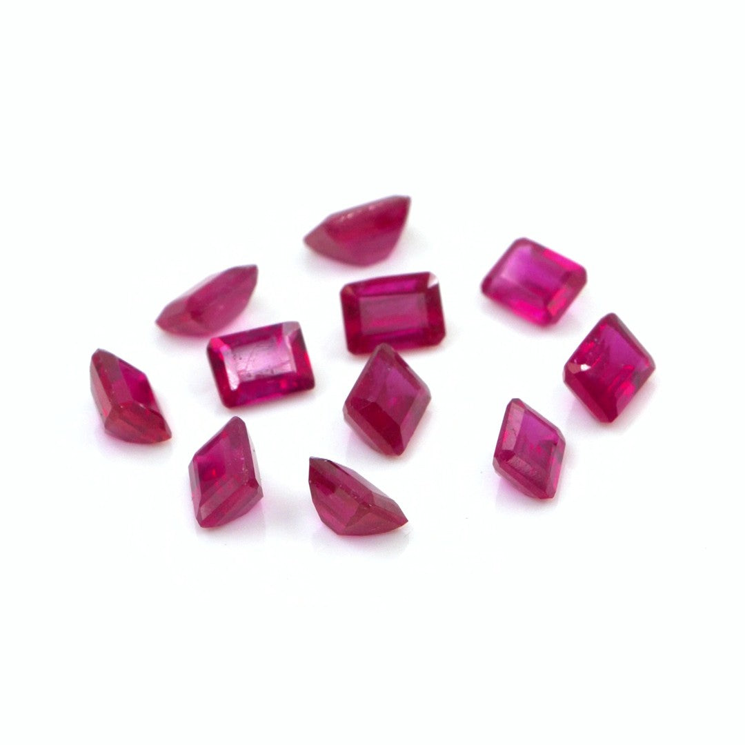 Natural Bangkok Ruby Calibrated Octagons | 5x6mm & 6x7mm