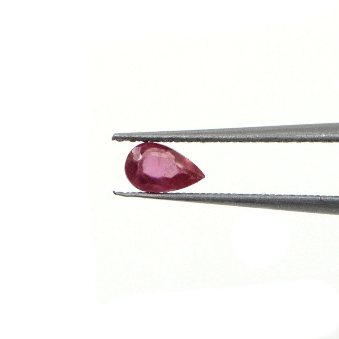 Natural Bangkok Ruby Calibrated Pears | 3x5mm & 4x6mm