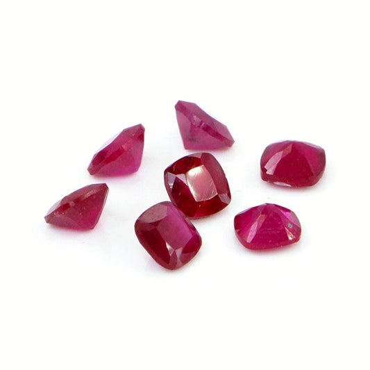 Natural Bangkok Ruby Calibrated Cushions | 3mm & 3.5mm