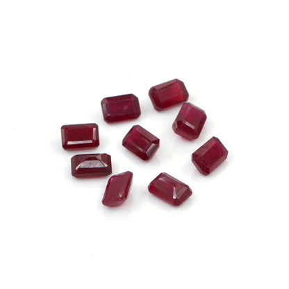 Natural Bangkok Ruby Calibrated Octagons | 3x5mm & 4x6mm