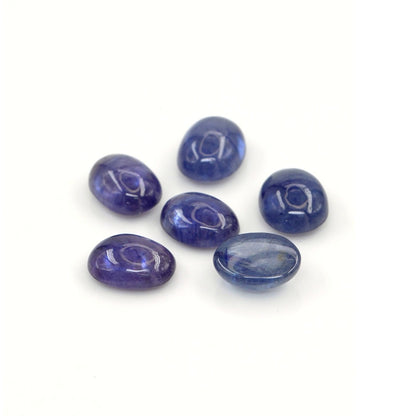 Natural Bangkok Blue Sapphire Calibrated Cabochon Ovals | 7x9mm & 8x10mm