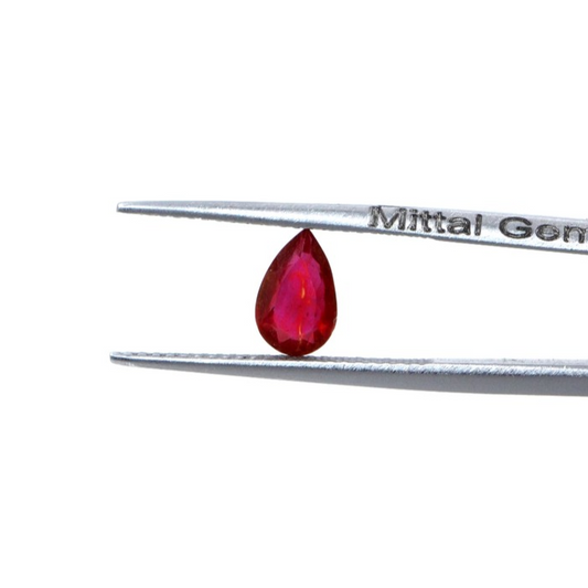 Natural Bangkok Ruby Calibrated Pears | 6x9mm & 7x10mm