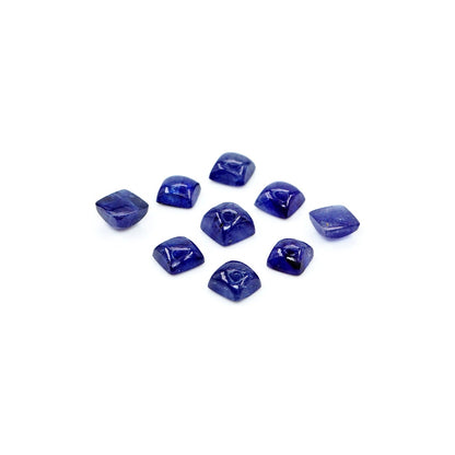 Natural Bangkok BS (H), Sq Calibrated Cabochon Squares | 5mm & 6mm