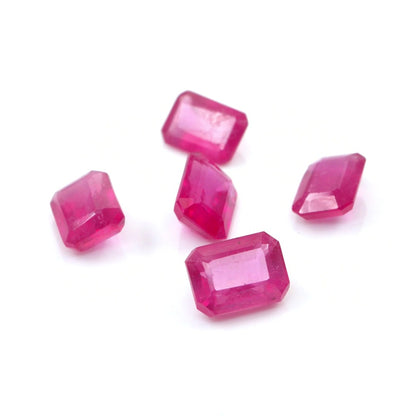 Natural Bangkok Ruby Calibrated Octagons | 5x7mm & 6x8mm