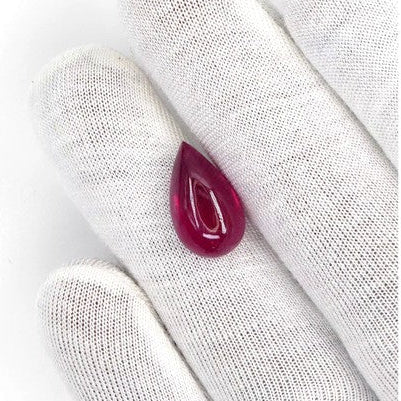 Natural Bangkok Ruby Cabochon Pears | 10.54cts