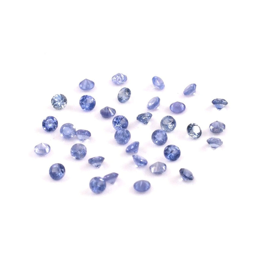 Natural Untreated Blue Sapphire Calibrated Rounds | 1.5mm & 1.75mm