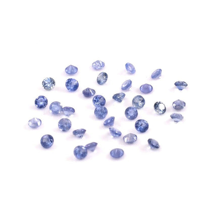 Natural Untreated Blue Sapphire Calibrated Rounds | 1.5mm & 1.75mm