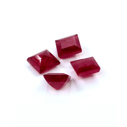 Natural Bangkok Ruby Calibrated Squares | 10mm & 11mm