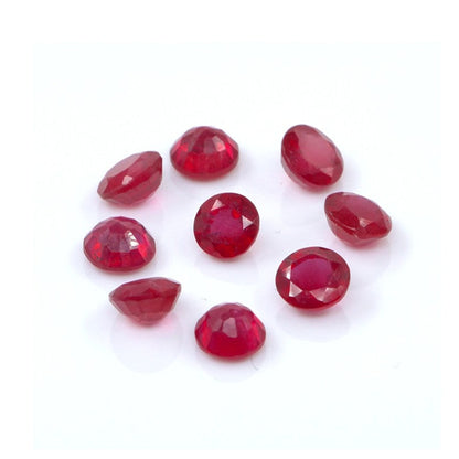 Natural Bangkok Ruby Calibrated Rounds | 4mm & 4.5mm