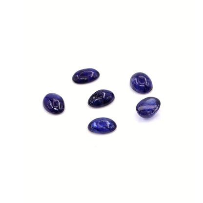 Natural Bangkok Blue Sapphire Calibrated Cabochon Ovals | 3x5mm & 4x6mm