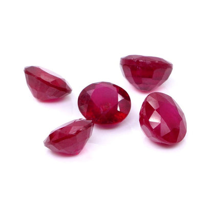 Natural Bangkok Ruby Calibrated Rounds | 7mm & 8mm