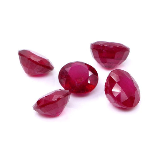 Natural Bangkok Ruby Calibrated Rounds | 7mm & 8mm