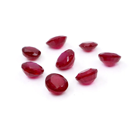 Natural Bangkok Ruby Calibrated Rounds | 6mm & 7mm