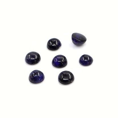 Natural Bangkok Blue Sapphire Calibrated Cabochon Rounds | 4mm & 5mm
