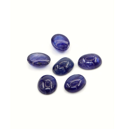 Natural Bangkok Blue Sapphire Calibrated Cabochon Ovals | 7x9mm & 8x10mm