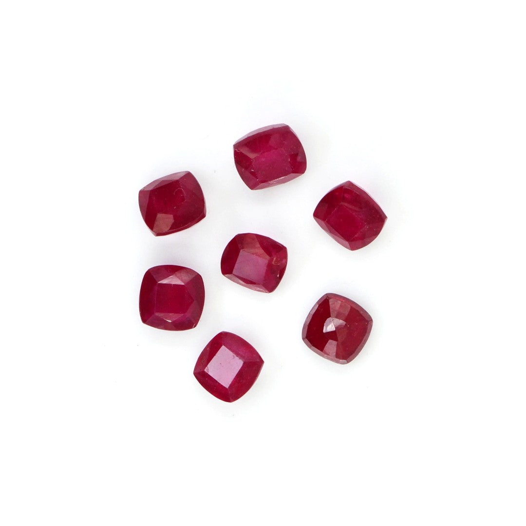 Natural Bangkok Ruby Calibrated Cushions | 4mm & 5mm
