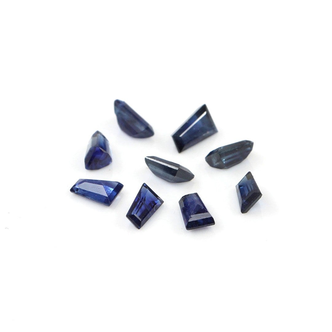 Natural Untreated Bangkok Blue Sapphire Calibrated Baguettes | 2x3x5mm