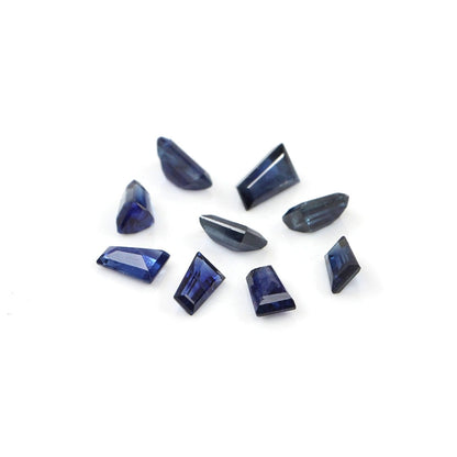 Natural Untreated Bangkok Blue Sapphire Calibrated Baguettes | 2x3x5mm