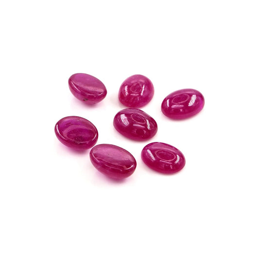 Natural Bangkok Ruby Calibrated Cabochon Ovals | 5x7mm & 6x8mm
