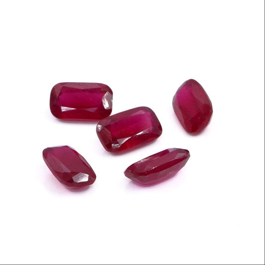 Natural Bangkok Ruby Calibrated Long Cushion | 5x7mm & 6x8mm