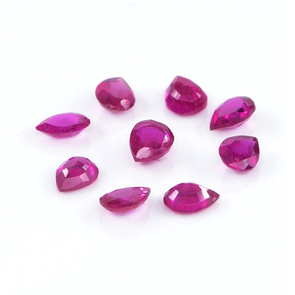 Natural Bangkok Ruby Calibrated Pears | 5x6mm & 6x7mm