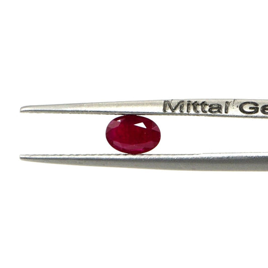 Natural Untreated Mozambique Ruby Calibrated Ovals | 3x5mm & 4x6mm