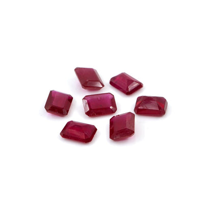 Natural Bangkok Ruby Calibrated Octagons | 6x8mm & 7x9mm
