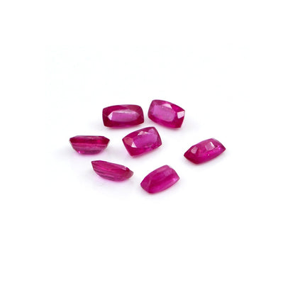 Natural Bangkok Ruby Calibrated Long Cushion | 3x5mm & 4x6mm
