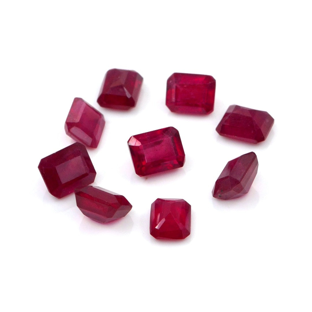 Natural Bangkok Ruby Calibrated Octagons | 5x6mm & 6x7mm