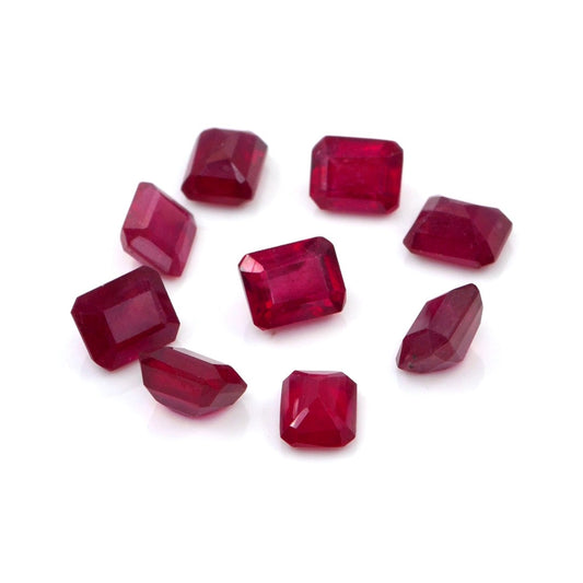 Natural Bangkok Ruby Calibrated Octagons | 5x6mm & 6x7mm