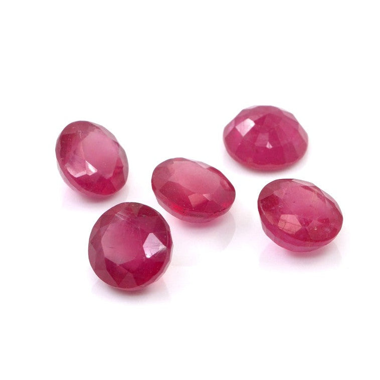 Natural Bangkok Ruby Calibrated Rounds | 8mm & 9mm