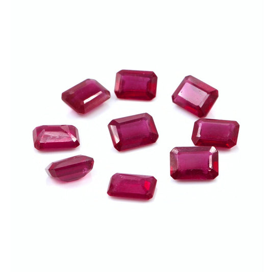 Natural Bangkok Ruby Calibrated Octagons | 5x7mm & 6x8mm