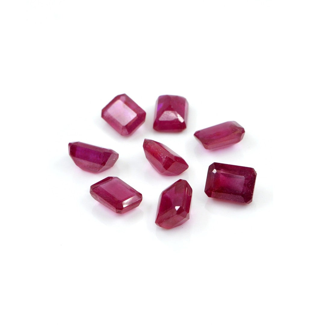 Natural Bangkok Ruby Calibrated Octagons | 6x8mm & 7x9mm