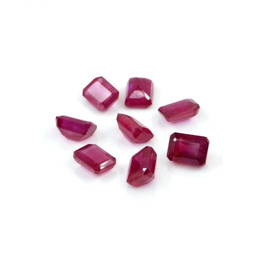 Natural Bangkok Ruby Calibrated Octagons | 6x8mm & 7x9mm