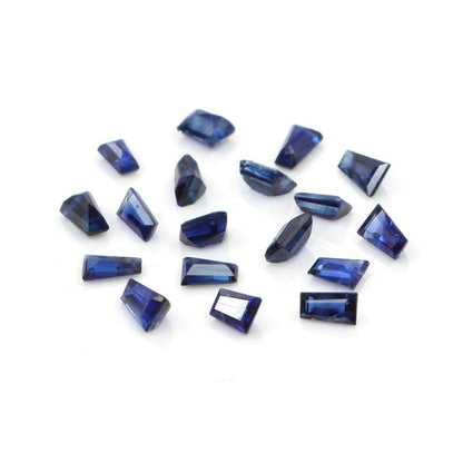 Natural Untreated Blue Sapphire Calibrated Tapper Baguettes | 1.5x2x4mm & 2x3x4mm
