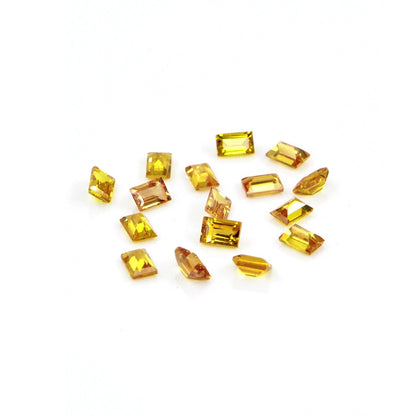 Natural Untreated Yellow Sapphire Calibrated Baguettes | 3x4mm & 4x5mm