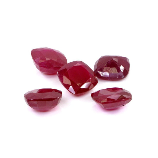 Natural Bangkok Ruby Calibrated Cushions | 14mm & 15mm