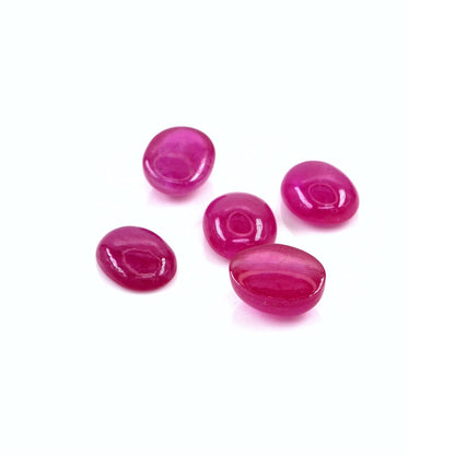 Natural Bangkok Ruby Calibrated Cabochon Ovals | 7x9mm & 8x10mm