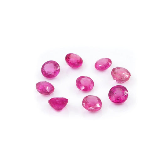 Natural Bangkok Ruby Calibrated Rounds | 3mm & 4mm